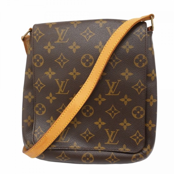 Louis Vuitton Short Musette Shoulder Monogram s Strap Bag Salsa Brown - Picture 1 of 6